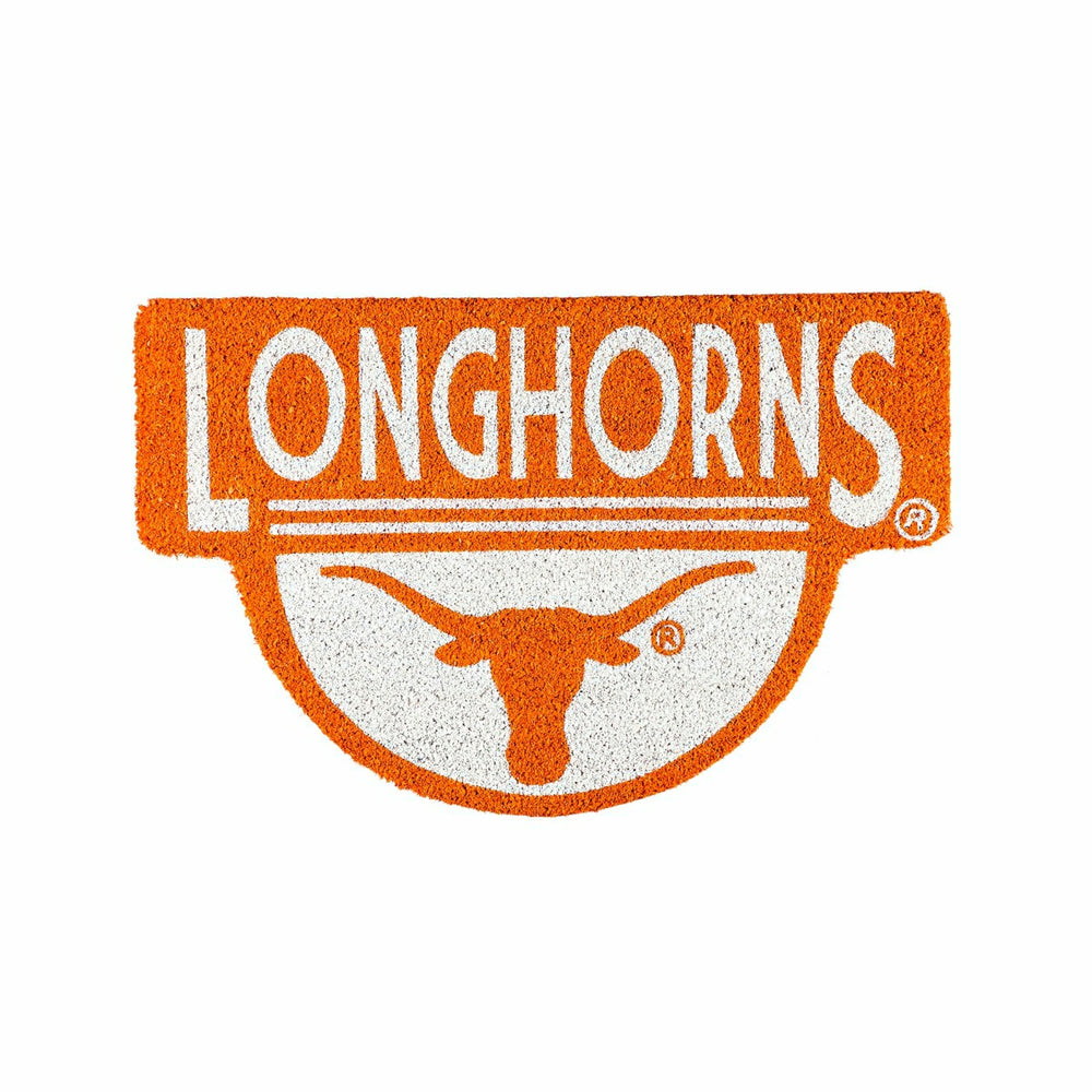 NCAA Team Shaped Coir Door Mat, Texas Longhorns - Collegiate
