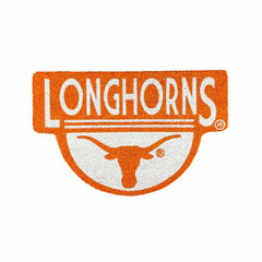 NCAA Team Shaped Coir Door Mat, Texas Longhorns - Collegiate