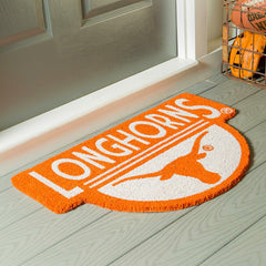 NCAA Team Shaped Coir Door Mat, Texas Longhorns - Collegiate