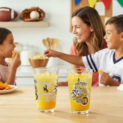 University of Wyoming 16oz Glass pint, Set of 2 - Home