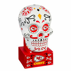 Kansas City Chiefs Sugar Skull Statue - Home