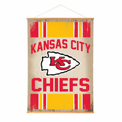 Kansas City Chiefs, Canvas Wall Tapestry, Large, 54x36 - Home