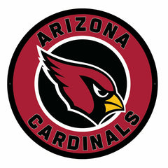 LED Wall Decor, Round, Arizona Cardinals - Home