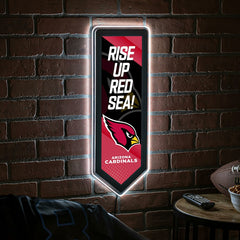 LED Wall Decor, Pennant, Arizona Cardinals - Home