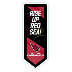 LED Wall Decor, Pennant, Arizona Cardinals - Home