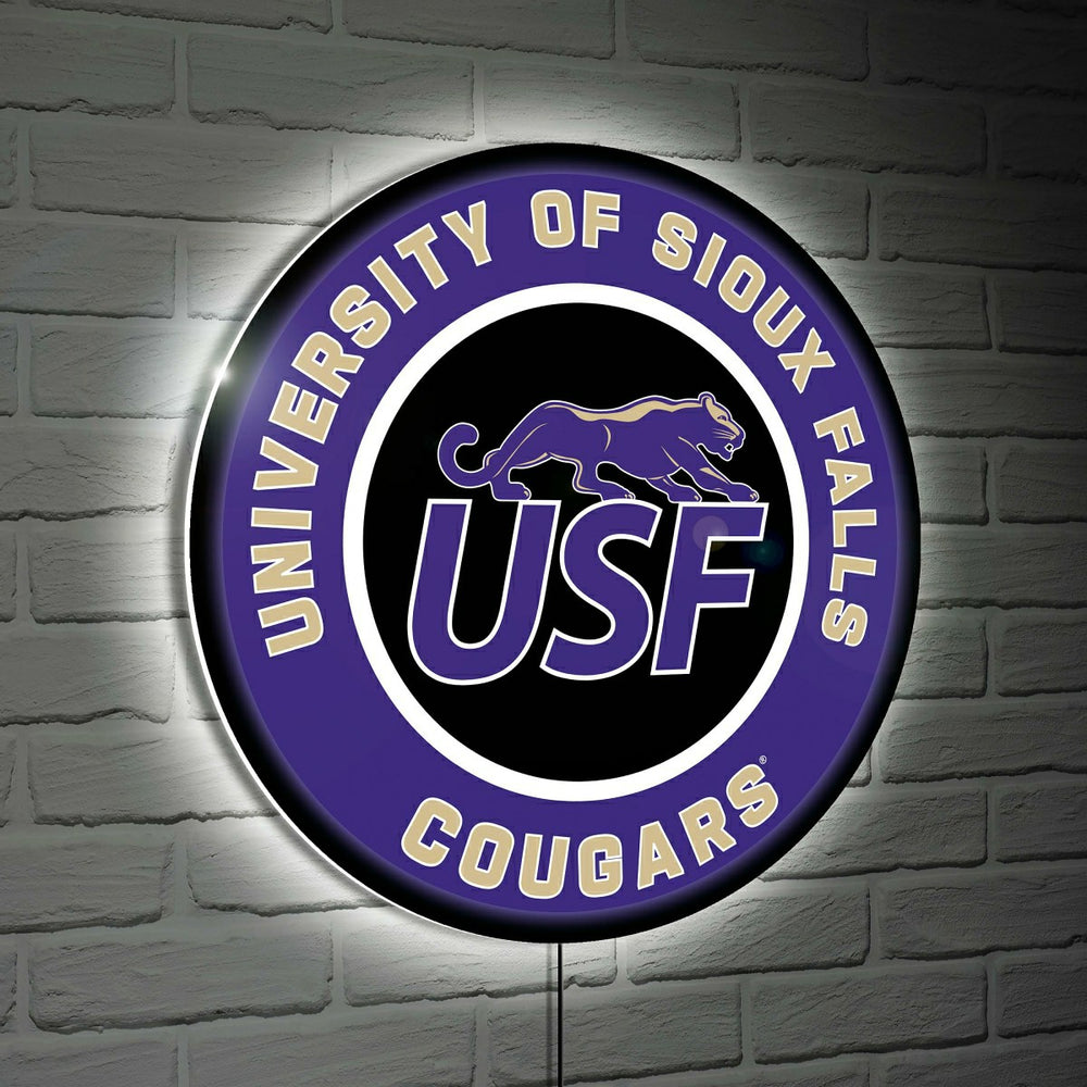 University of Sioux Falls Large Round Edgelite LED Decor - Home