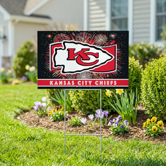 Kansas City Chiefs Yard Sign, Patriotic - Home