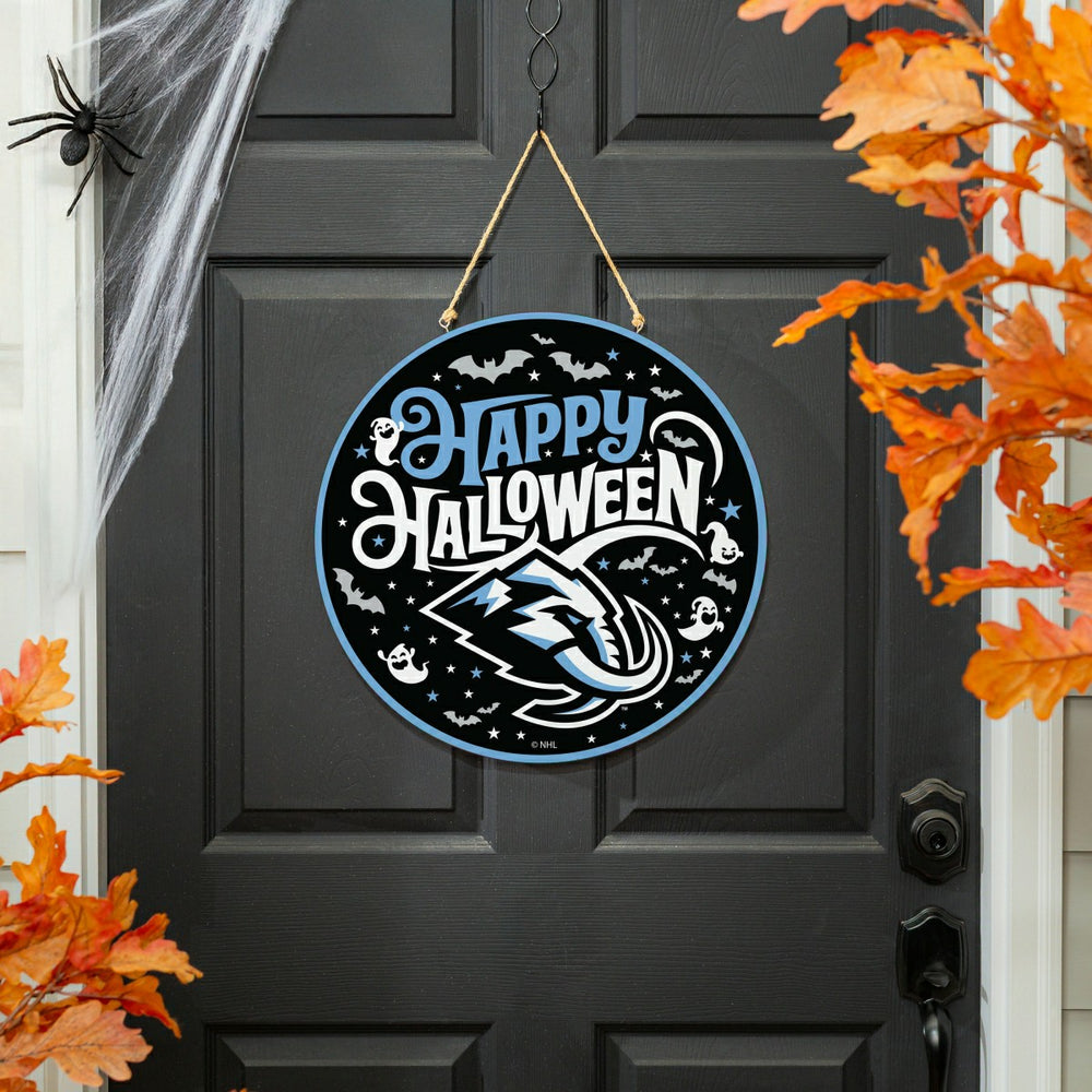 Utah Mammoth Halloween Round Door Décor with Hanging Rope, 18x18 - Home
