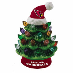 8" LED Ceramic Christmas Tree, Arizona Cardinals - Home