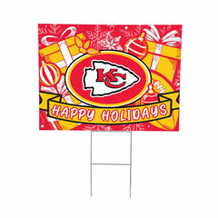 Kansas City Chiefs Yard Sign, Holiday - Home