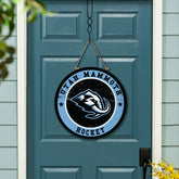 Utah Hockey Club Round Door Décor with Hanging Rope, 18x18 - Home