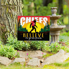 Kansas City Chiefs Yard Sign, Bigfoot - Home