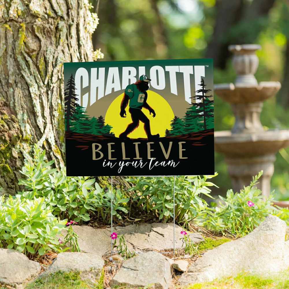 University of North Carolina/Charlotte Yard Sign, Bigfoot - Home