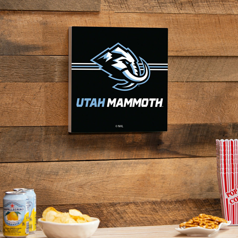 Utah Hockey Club Wood Wall Sign, 12x12 - Home