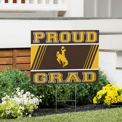 University of Wyoming Coroplast Yard Sign Graduate - Home