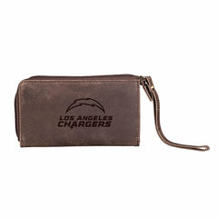 Wristlet Wallet, Brown, Los Angeles Chargers - Home