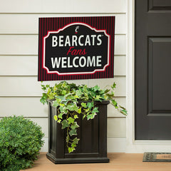 University of Cincinnati Coroplast Yard Sign, "Fans Welcome" - Home