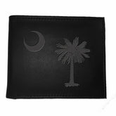 Bi-Fold Wallet, Black, South Carolina State Flag Logo - Home