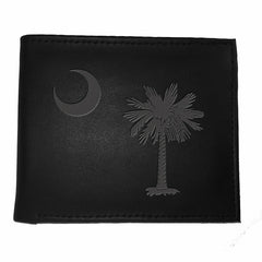 Bi-Fold Wallet, Black, South Carolina State Flag Logo - Home