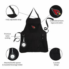 Grill Apron, Black, Arizona Cardinals - NFL Home