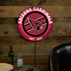 Arizona Cardinals, Metal Lite, Round - NFL