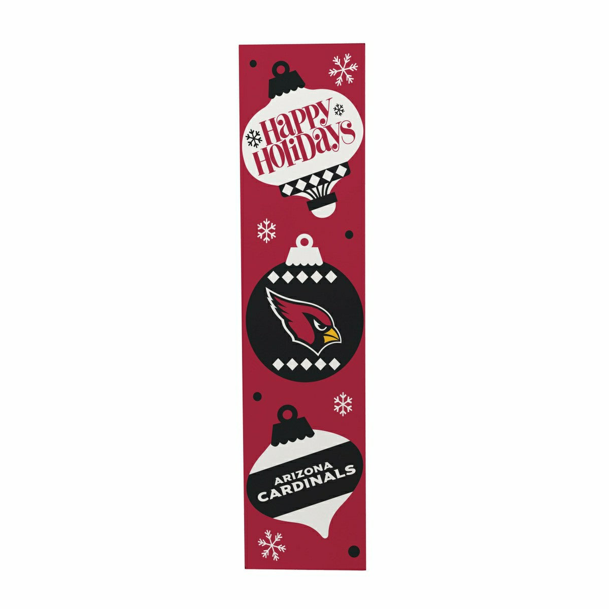 47" Double Sided Leaner, Arizona Cardinals, Christmas - NFL Home