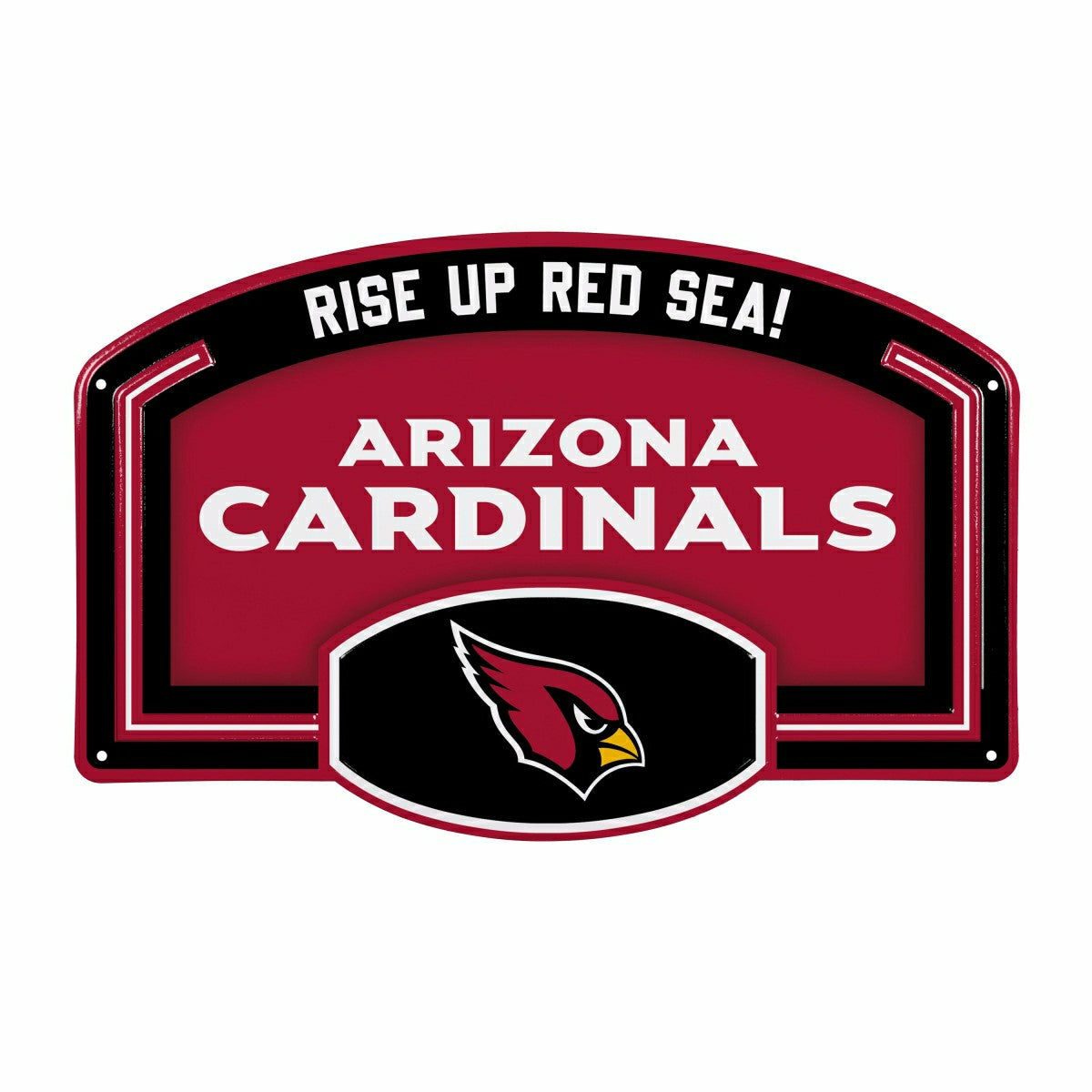 Arizona Cardinals USA Embossed Steel Wall Sign, 11" x 17" - NFL Home