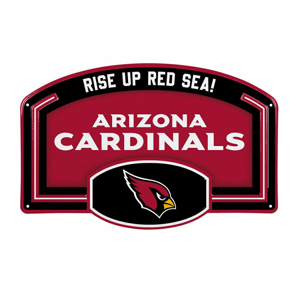 Arizona Cardinals USA Embossed Steel Wall Sign, 11" x 17" - NFL Home