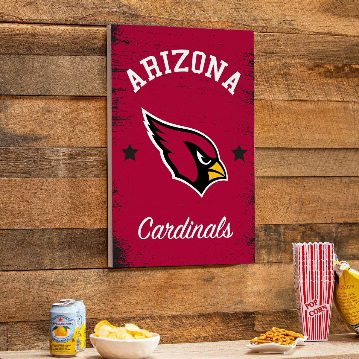 Arizona Cardinals Wood Wall Sign, 16x24 - NFL Home