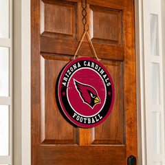 Arizona Cardinals Round Door Décor with Hanging Rope, 18x18 - NFL Home