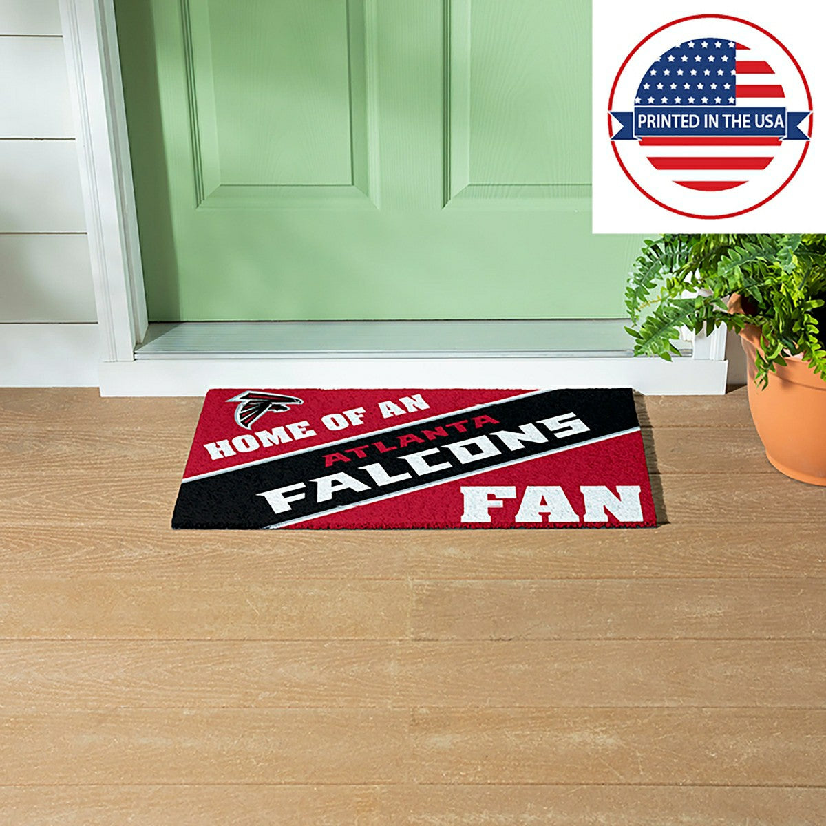 Atlanta Falcons, PVC Mat COLOR, Home of a Fan - NFL