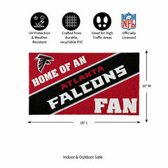 Atlanta Falcons, PVC Mat COLOR, Home of a Fan - NFL