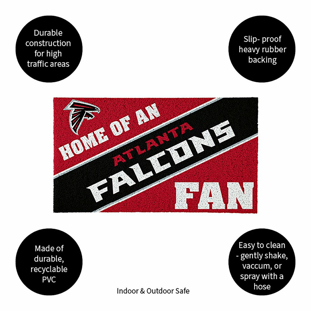 Atlanta Falcons, PVC Mat COLOR, Home of a Fan - NFL