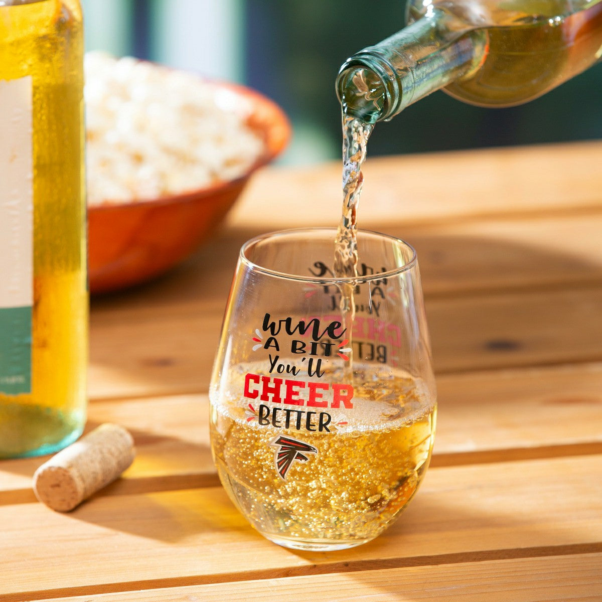 Atlanta Falcons, 17oz Boxed Stemless Wine - NFL Home