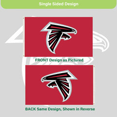 Atlanta Falcons Single Sided Flag w/ 2 Grommets, 3'x5' - NFL Home