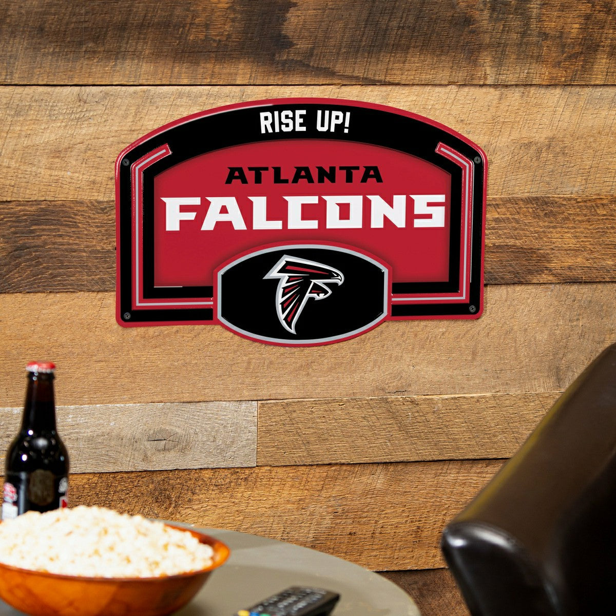 Atlanta Falcons USA Embossed Steel Wall Sign, 11" x 17" - NFL Home