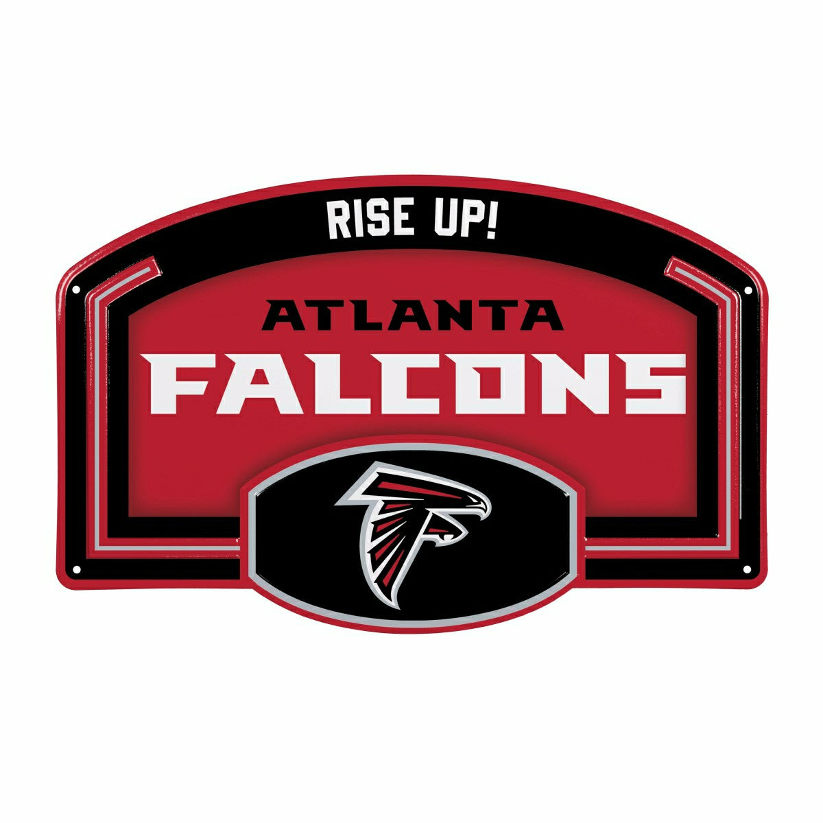 Atlanta Falcons USA Embossed Steel Wall Sign, 11" x 17" - NFL Home