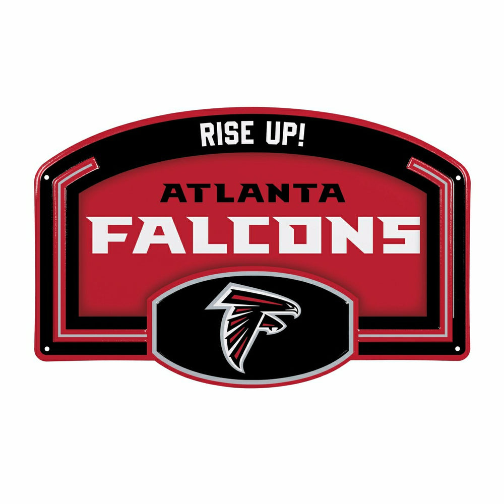 Atlanta Falcons USA Embossed Steel Wall Sign, 11" x 17" - NFL Home