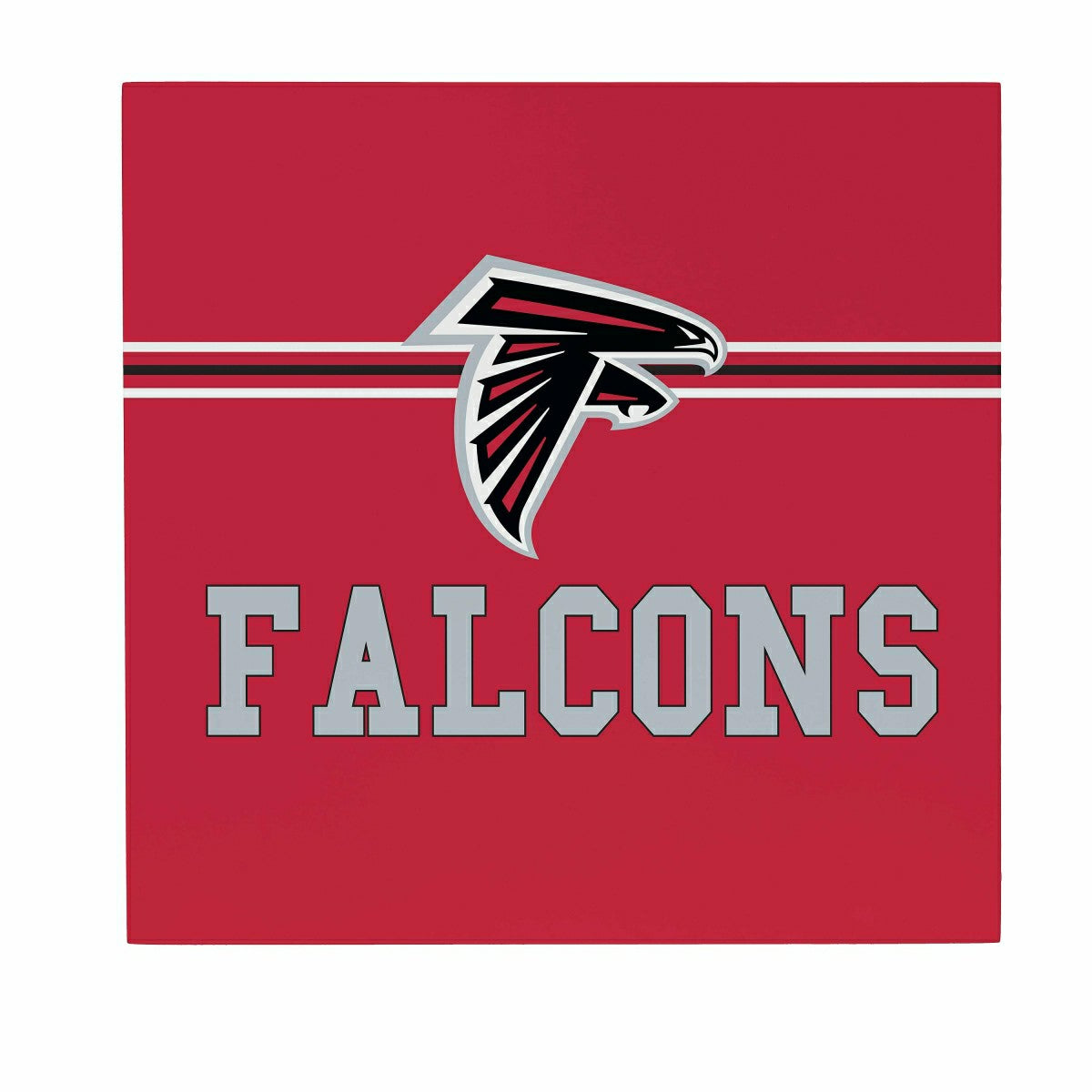 Atlanta Falcons Wood Wall Sign, 12x12 - NFL Home