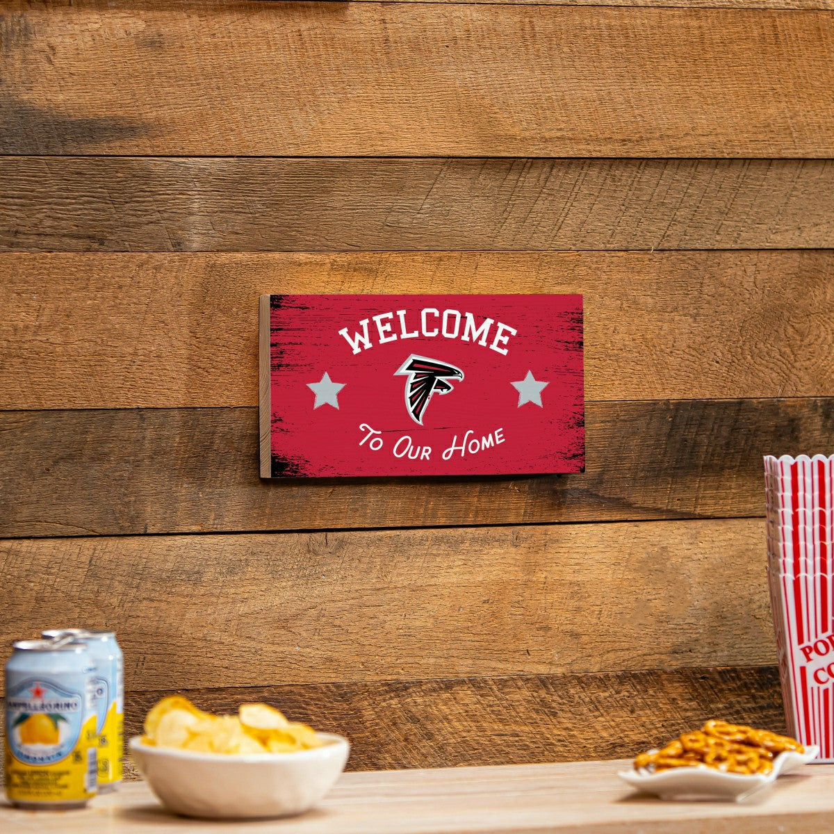Atlanta Falcons Wood Wall Sign, 6x11 - NFL Home