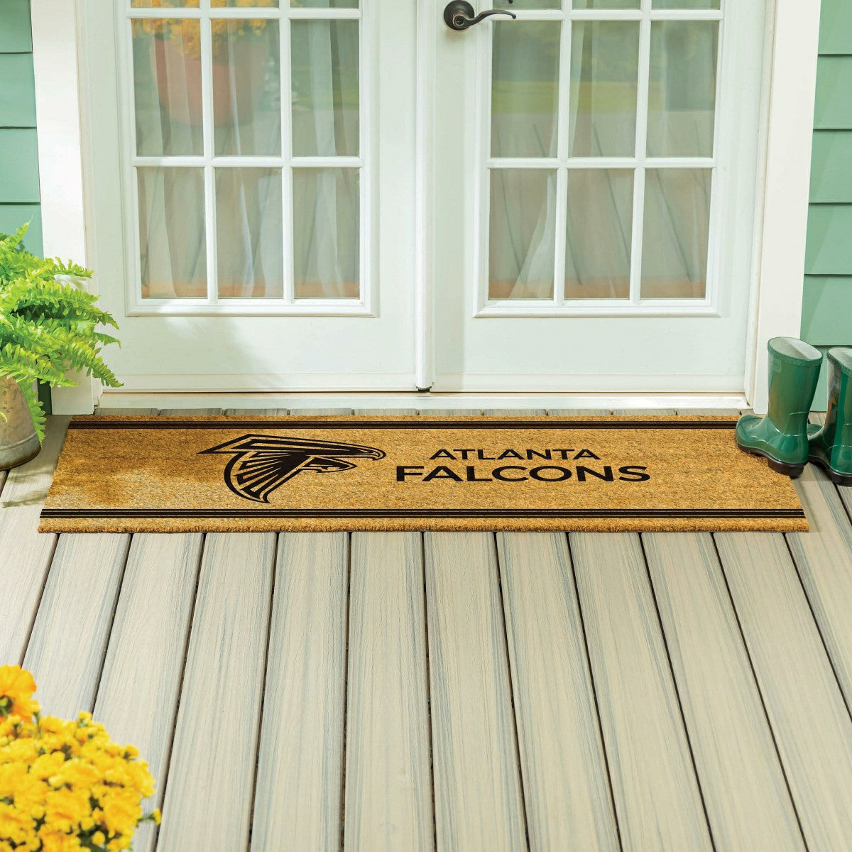 Atlanta Falcons Extra Large One Color Coir Mat, 60"x24" - NFL