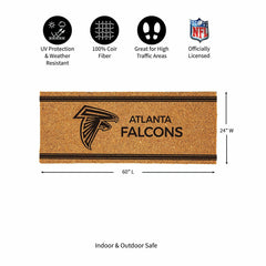 Atlanta Falcons Extra Large One Color Coir Mat, 60"x24" - NFL