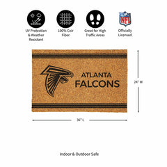 Atlanta Falcons Large One Color Coir Mat, 36"x24" - NFL