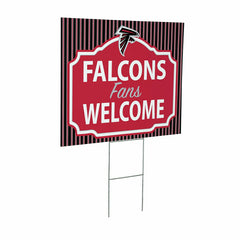 Atlanta Falcons Coroplast Yard Sign, "Fans Welcome" - NFL Home