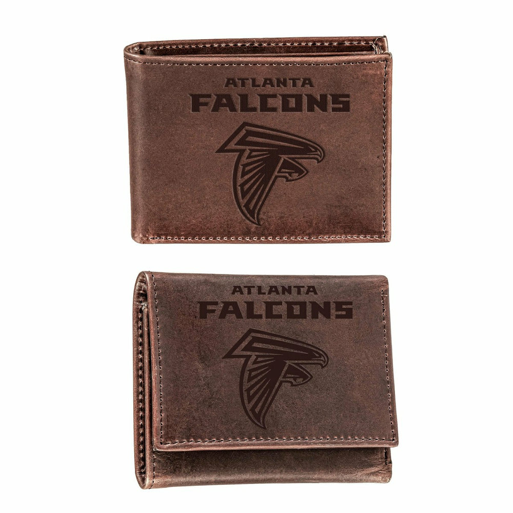 Atlanta Falcons, Bi-Fold and Tri-Fold Wallet Gift Set, Brown - NFL Home