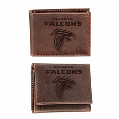 Atlanta Falcons, Bi-Fold and Tri-Fold Wallet Gift Set, Brown - NFL Home