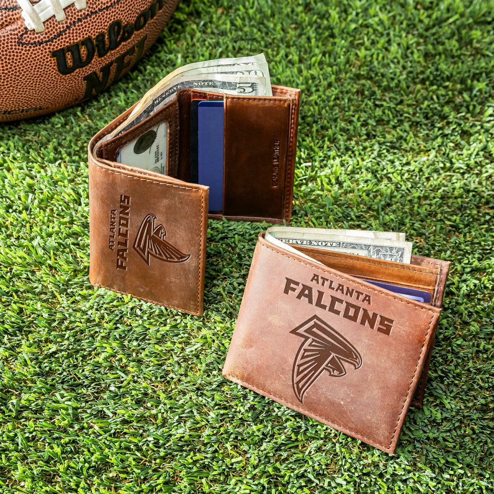 Atlanta Falcons, Bi-Fold and Tri-Fold Wallet Gift Set, Brown - NFL Home