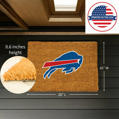 Coir Mat, 16"x28", Buffalo Bills - NFL