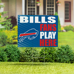 Buffalo Bills Coroplast Yard Sign "Fans Play Here" - NFL Home