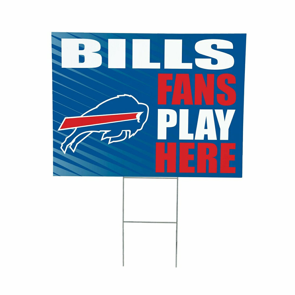 Buffalo Bills Coroplast Yard Sign "Fans Play Here" - NFL Home